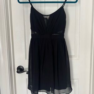 Juniors Short Lace Inset Dress